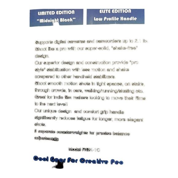 The Official Roxant Pro Video Camera Stabilizer Limited Edition - Picture 3 of 7